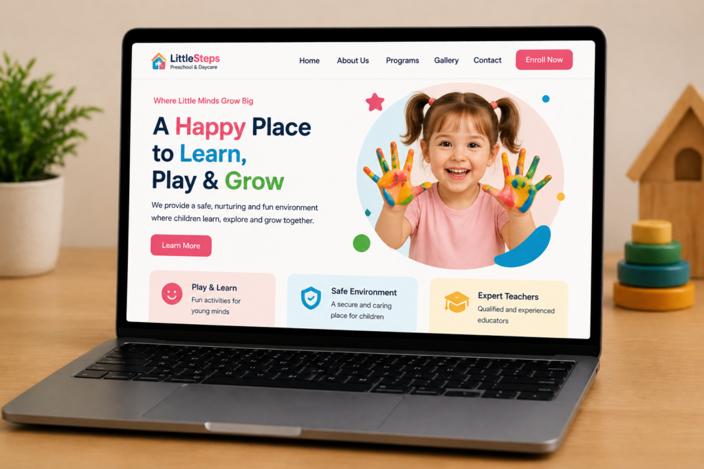 Preschool Website design